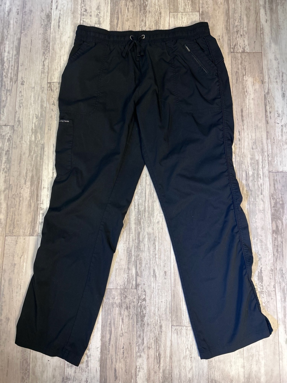 healing hands Black Scrub Pants XL